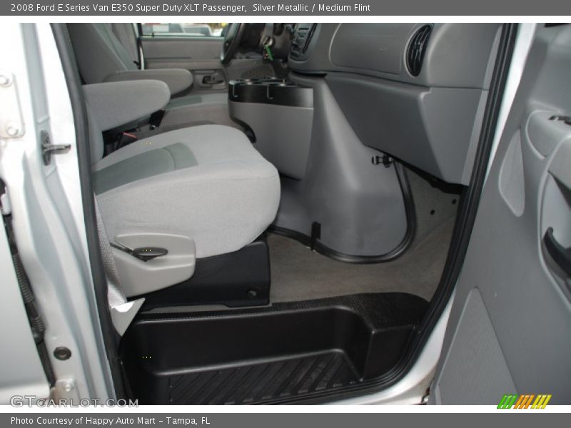 Silver Metallic / Medium Flint 2008 Ford E Series Van E350 Super Duty XLT Passenger