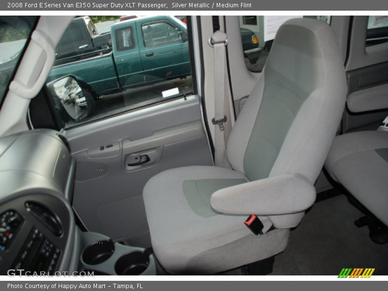 Silver Metallic / Medium Flint 2008 Ford E Series Van E350 Super Duty XLT Passenger