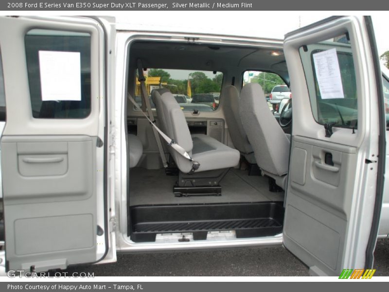 Silver Metallic / Medium Flint 2008 Ford E Series Van E350 Super Duty XLT Passenger