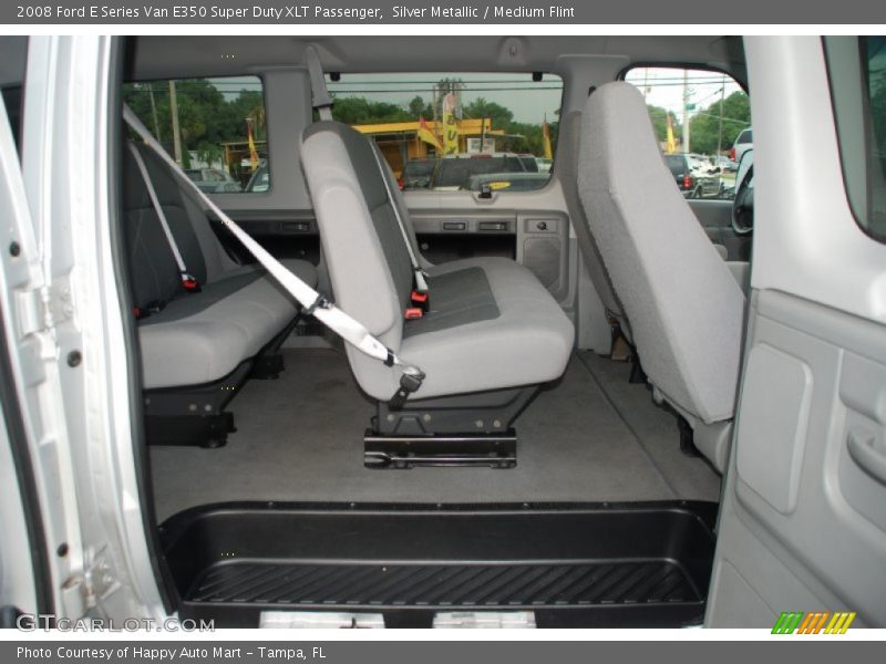 Silver Metallic / Medium Flint 2008 Ford E Series Van E350 Super Duty XLT Passenger