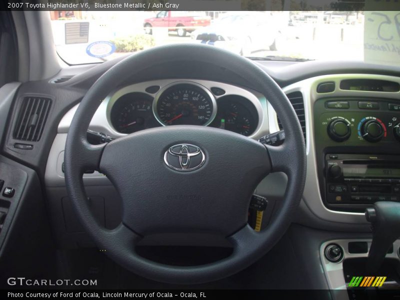 Bluestone Metallic / Ash Gray 2007 Toyota Highlander V6