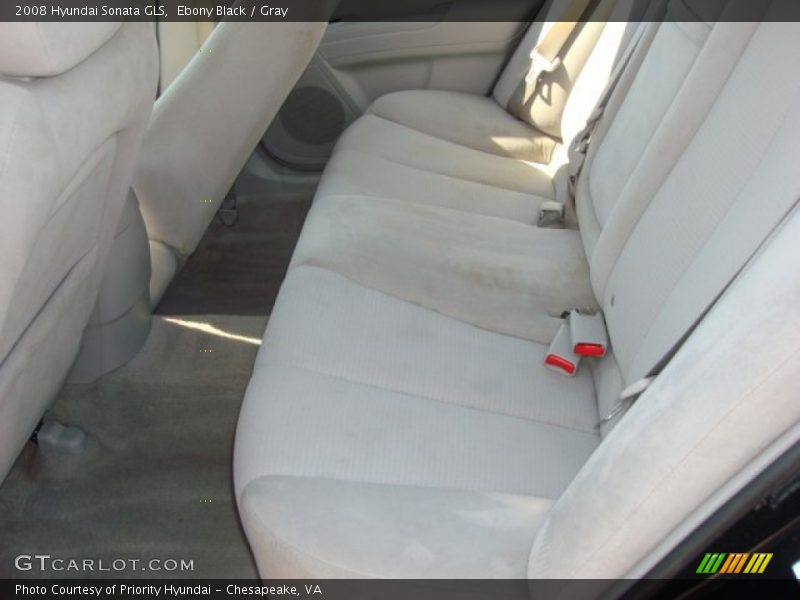 Ebony Black / Gray 2008 Hyundai Sonata GLS