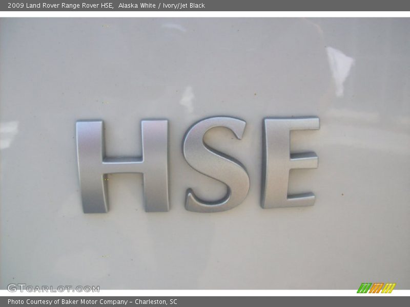 Alaska White / Ivory/Jet Black 2009 Land Rover Range Rover HSE