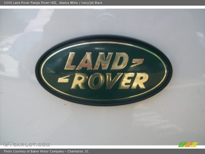 Alaska White / Ivory/Jet Black 2009 Land Rover Range Rover HSE