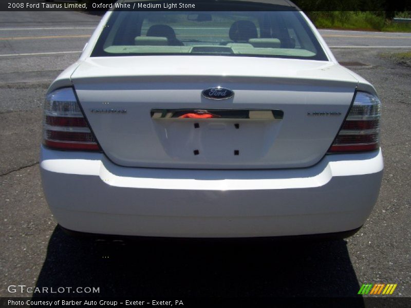 Oxford White / Medium Light Stone 2008 Ford Taurus Limited
