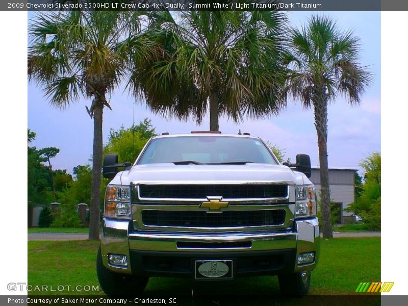 Summit White / Light Titanium/Dark Titanium 2009 Chevrolet Silverado 3500HD LT Crew Cab 4x4 Dually