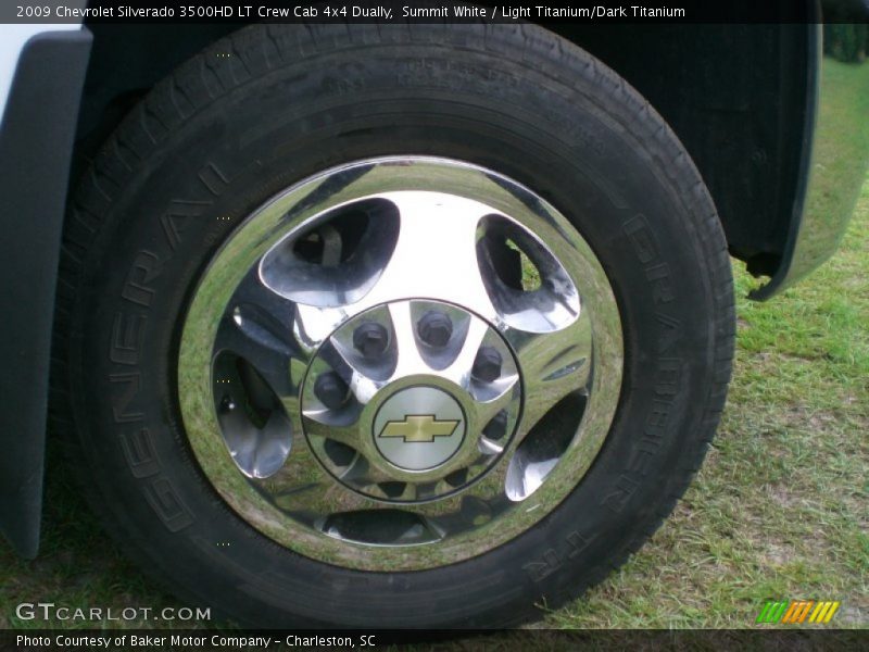 Summit White / Light Titanium/Dark Titanium 2009 Chevrolet Silverado 3500HD LT Crew Cab 4x4 Dually