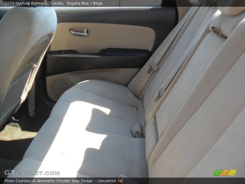 Regatta Blue / Beige 2009 Hyundai Elantra GLS Sedan