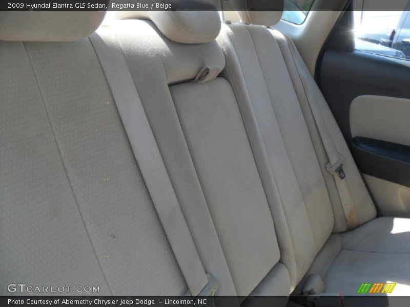 Regatta Blue / Beige 2009 Hyundai Elantra GLS Sedan