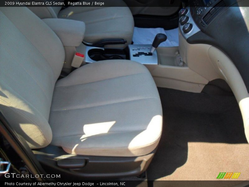 Regatta Blue / Beige 2009 Hyundai Elantra GLS Sedan