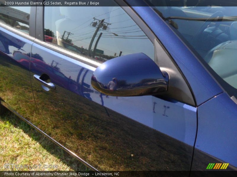 Regatta Blue / Beige 2009 Hyundai Elantra GLS Sedan