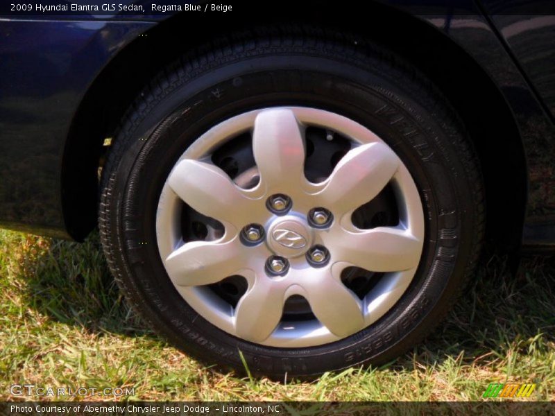 Regatta Blue / Beige 2009 Hyundai Elantra GLS Sedan