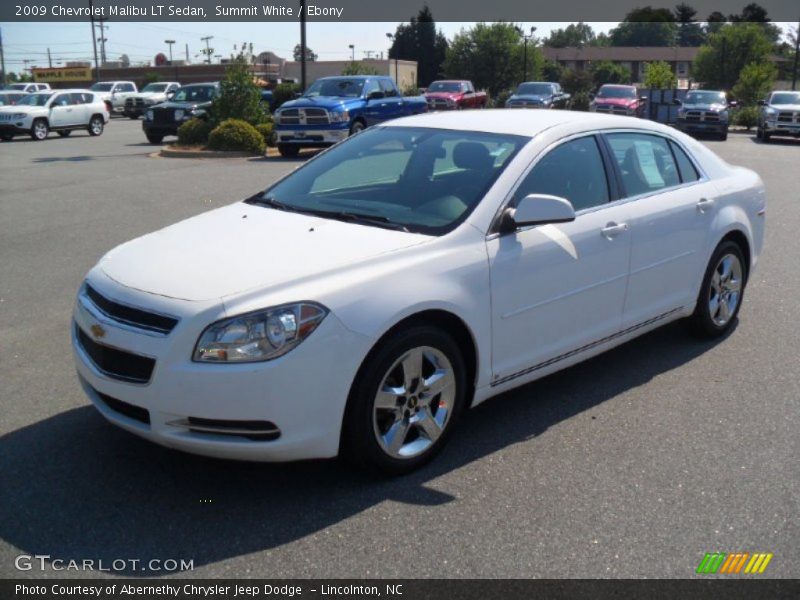 Summit White / Ebony 2009 Chevrolet Malibu LT Sedan
