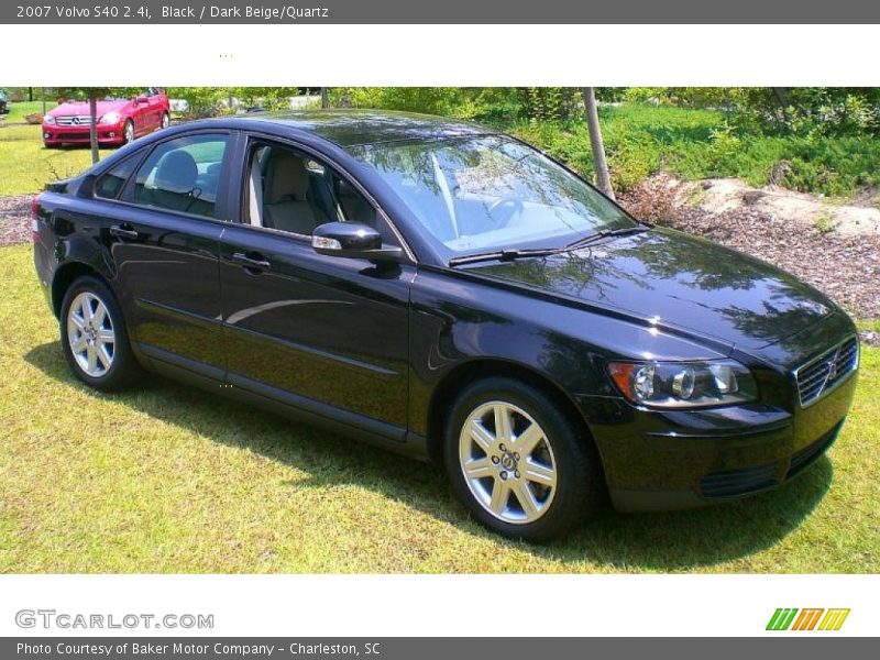 Black / Dark Beige/Quartz 2007 Volvo S40 2.4i