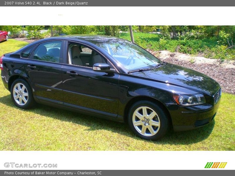 Black / Dark Beige/Quartz 2007 Volvo S40 2.4i