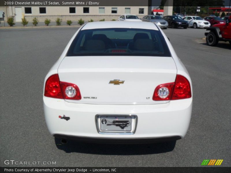 Summit White / Ebony 2009 Chevrolet Malibu LT Sedan