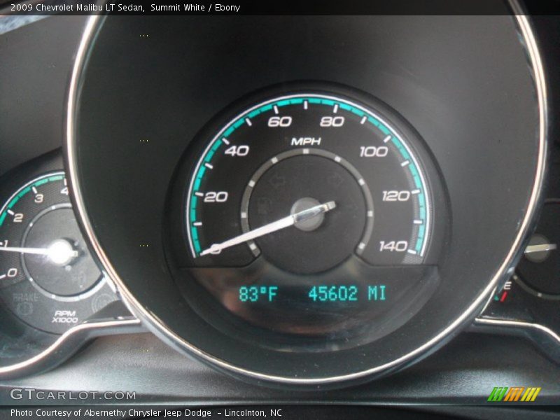 Summit White / Ebony 2009 Chevrolet Malibu LT Sedan