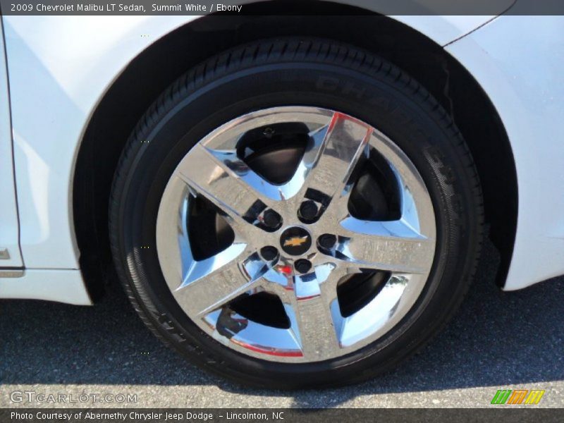 Summit White / Ebony 2009 Chevrolet Malibu LT Sedan