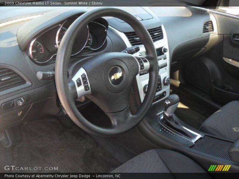 Summit White / Ebony 2009 Chevrolet Malibu LT Sedan