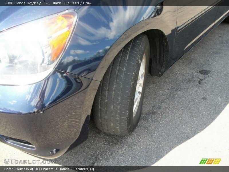 Baltic Blue Pearl / Gray 2008 Honda Odyssey EX-L