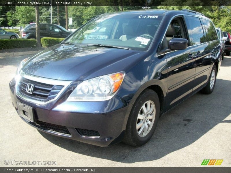 Baltic Blue Pearl / Gray 2008 Honda Odyssey EX-L