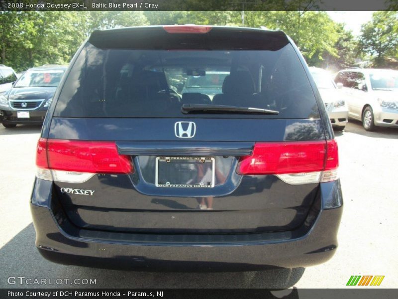 Baltic Blue Pearl / Gray 2008 Honda Odyssey EX-L
