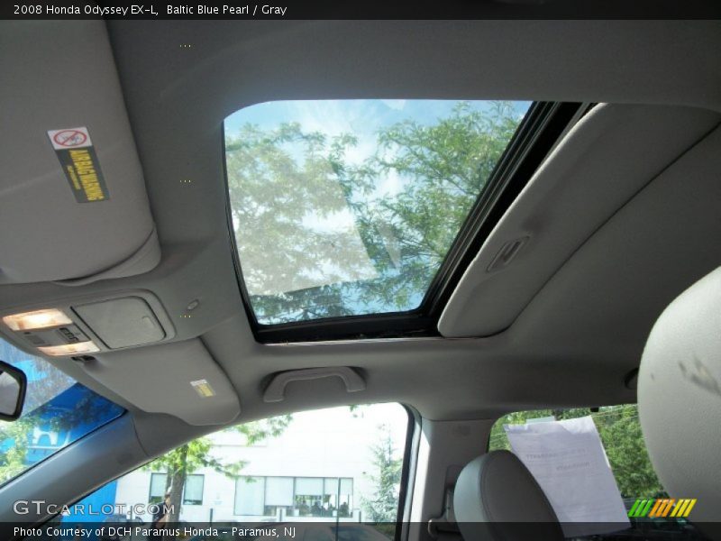 Baltic Blue Pearl / Gray 2008 Honda Odyssey EX-L