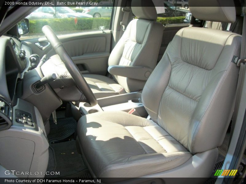 Baltic Blue Pearl / Gray 2008 Honda Odyssey EX-L