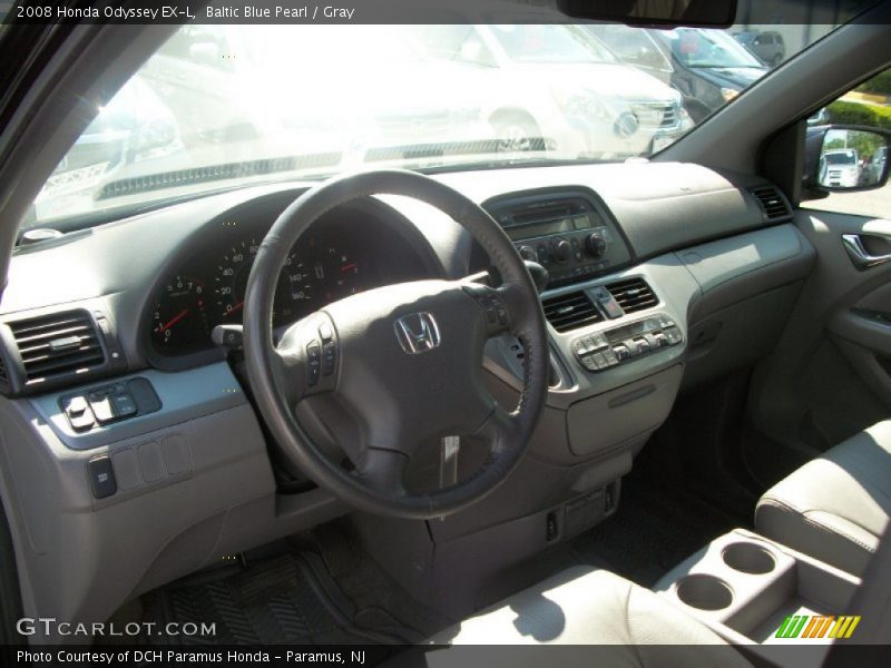 Baltic Blue Pearl / Gray 2008 Honda Odyssey EX-L