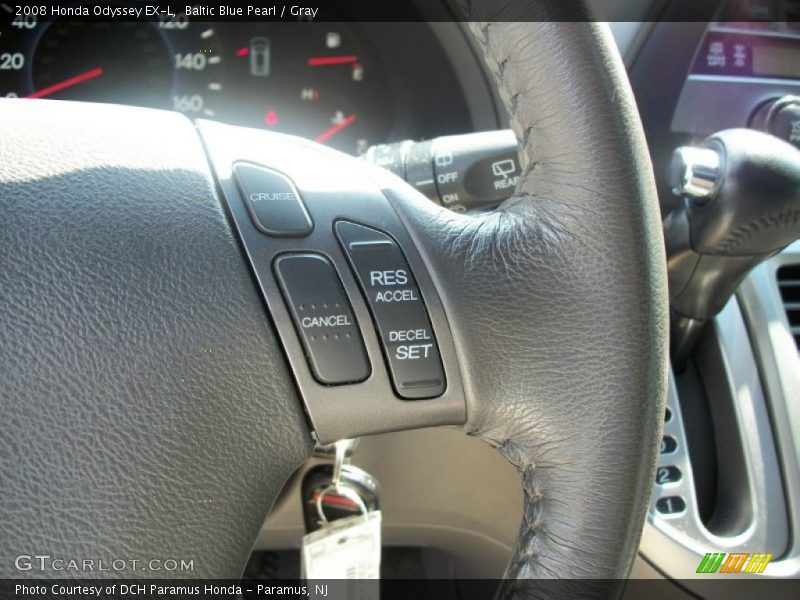 Baltic Blue Pearl / Gray 2008 Honda Odyssey EX-L