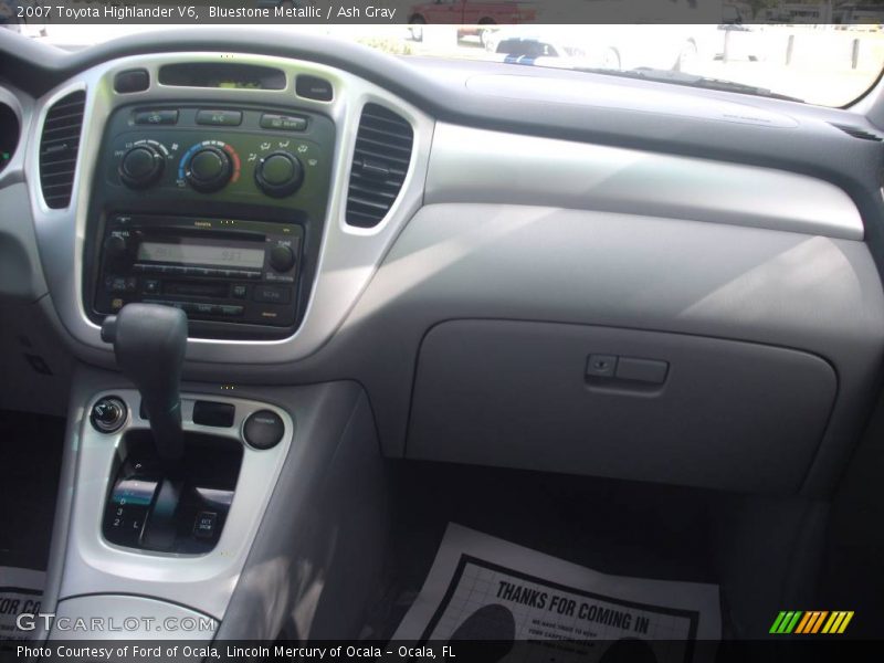Bluestone Metallic / Ash Gray 2007 Toyota Highlander V6
