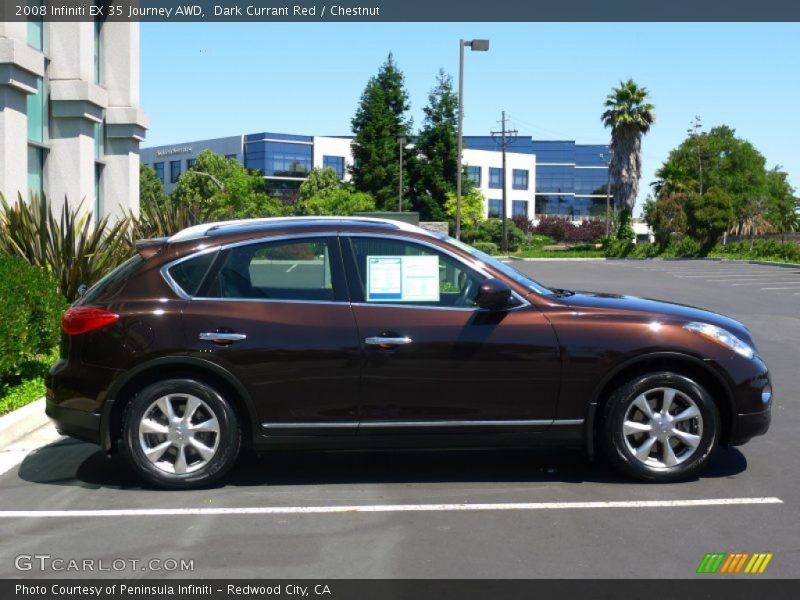  2008 EX 35 Journey AWD Dark Currant Red