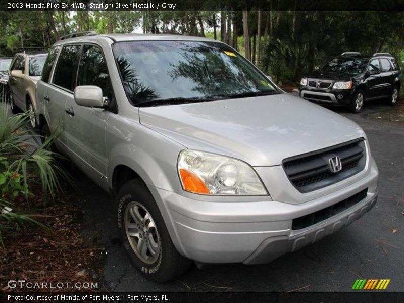 Starlight Silver Metallic / Gray 2003 Honda Pilot EX 4WD