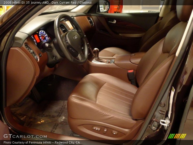  2008 EX 35 Journey AWD Chestnut Interior