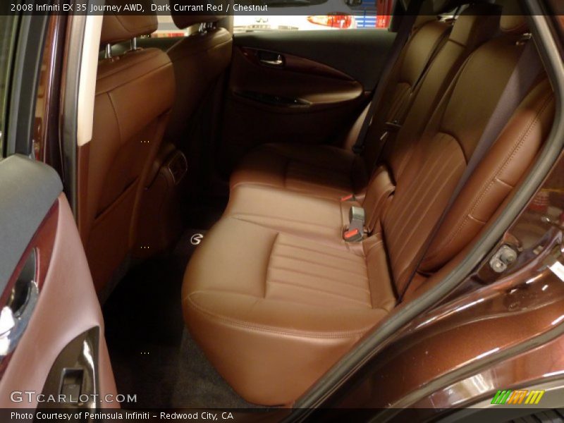 Dark Currant Red / Chestnut 2008 Infiniti EX 35 Journey AWD