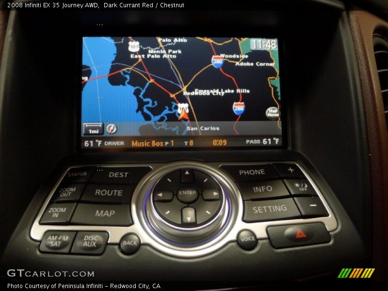 Navigation of 2008 EX 35 Journey AWD