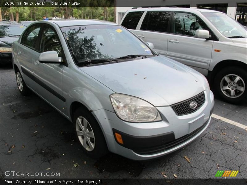 Polar Blue / Gray 2006 Kia Rio LX Sedan