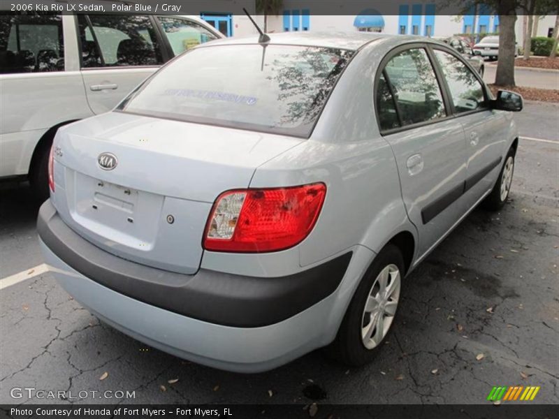 Polar Blue / Gray 2006 Kia Rio LX Sedan