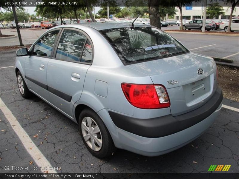 Polar Blue / Gray 2006 Kia Rio LX Sedan