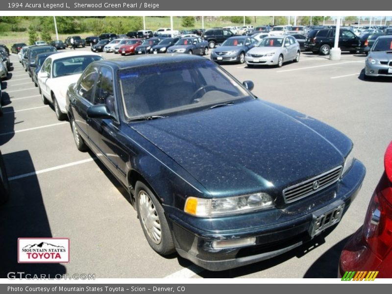Sherwood Green Pearl / Beige 1994 Acura Legend L