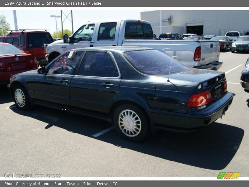Sherwood Green Pearl / Beige 1994 Acura Legend L