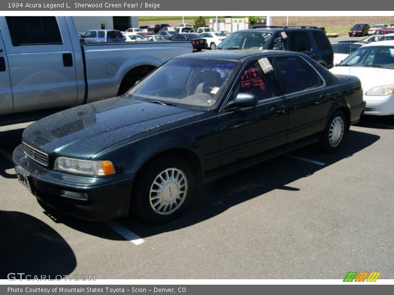 Sherwood Green Pearl / Beige 1994 Acura Legend L