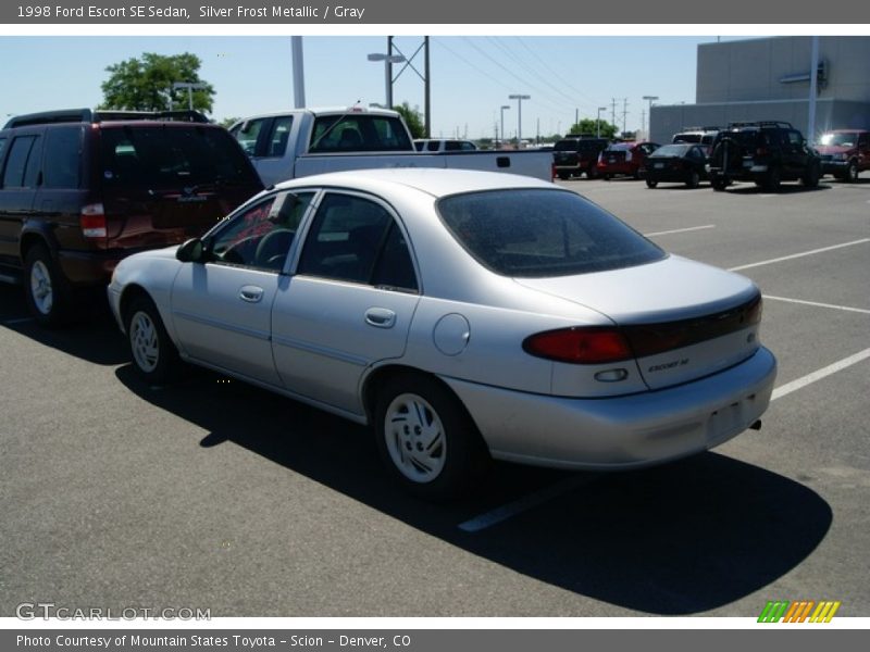 Silver Frost Metallic / Gray 1998 Ford Escort SE Sedan