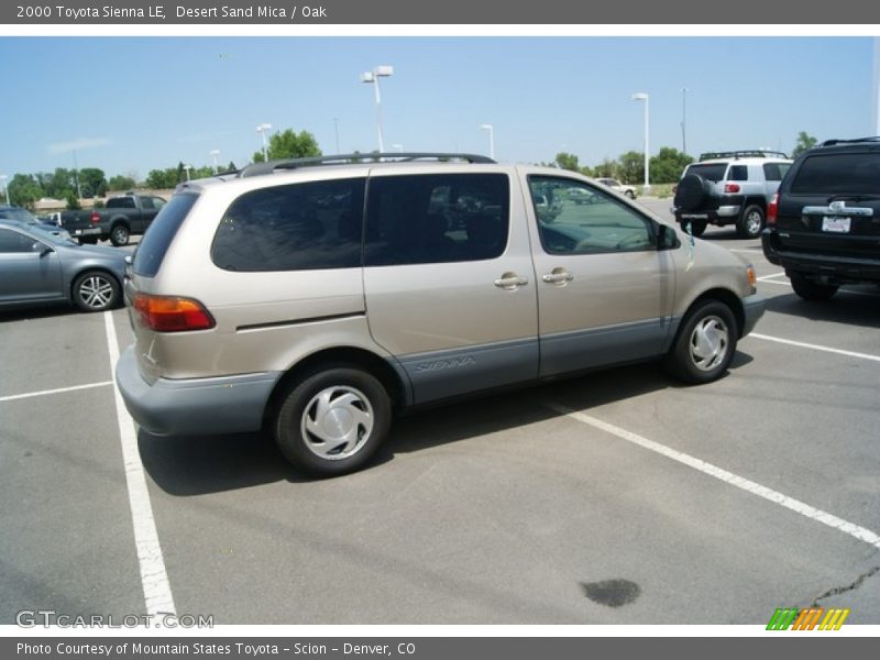 Desert Sand Mica / Oak 2000 Toyota Sienna LE