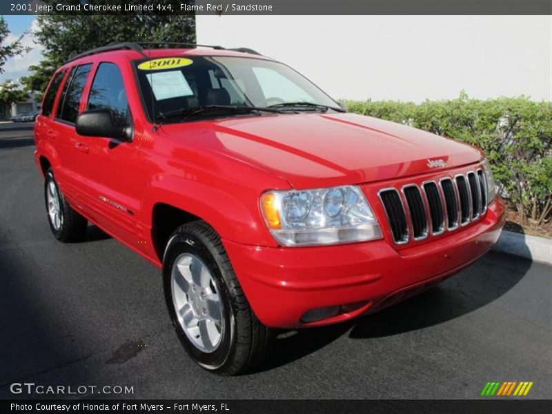 Flame Red / Sandstone 2001 Jeep Grand Cherokee Limited 4x4