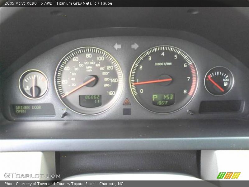 Titanium Gray Metallic / Taupe 2005 Volvo XC90 T6 AWD