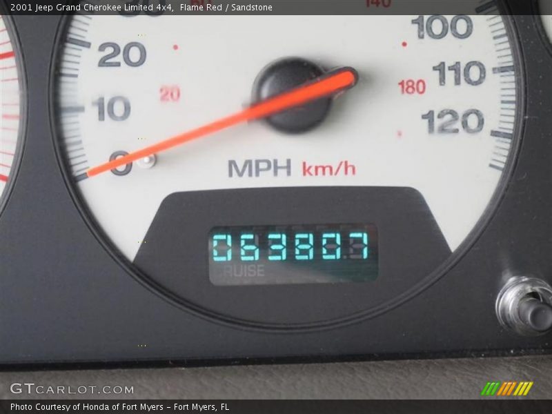 Flame Red / Sandstone 2001 Jeep Grand Cherokee Limited 4x4