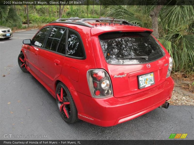Classic Red / Off Black 2002 Mazda Protege 5 Wagon
