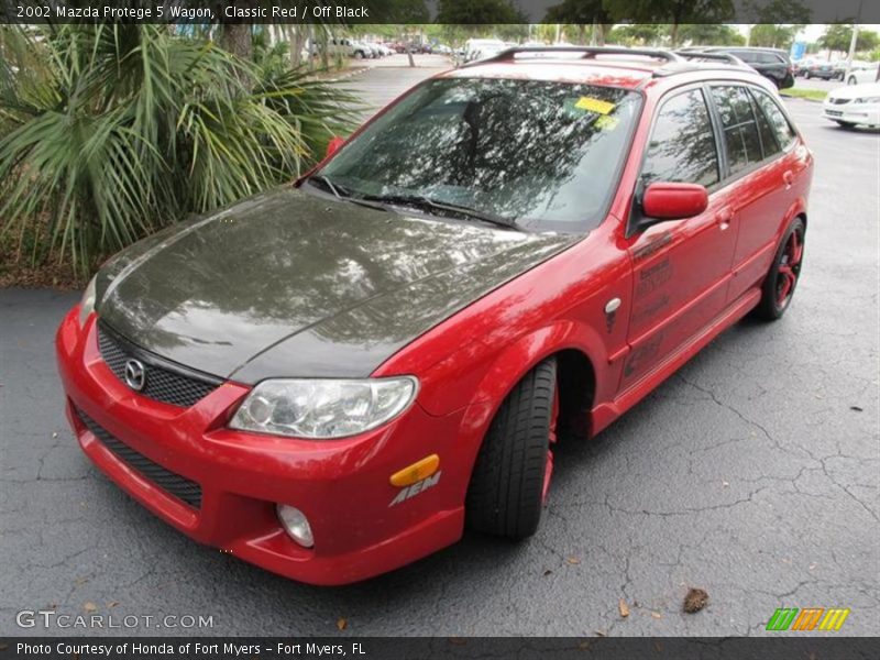Classic Red / Off Black 2002 Mazda Protege 5 Wagon