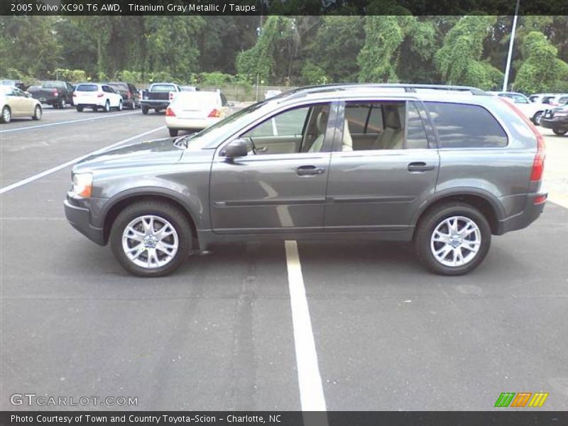 Titanium Gray Metallic / Taupe 2005 Volvo XC90 T6 AWD